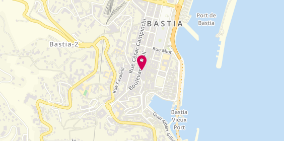 Plan de Bijouterie Joaillerie Claret, 20 Boulevard Paoli, 20200 Bastia