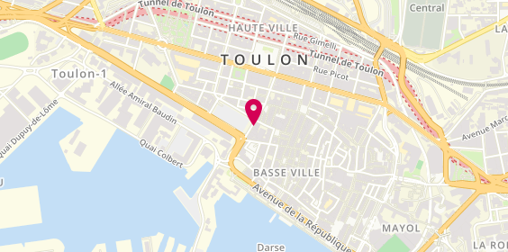 Plan de Bijouterie Rozier, 10 Rue Anatole France, 83000 Toulon