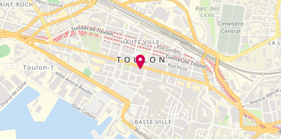 Plan de AGATHA Paris - TOULON Galeries Lafayette, 9 Boulevard de Strasbourg, 83000 Toulon