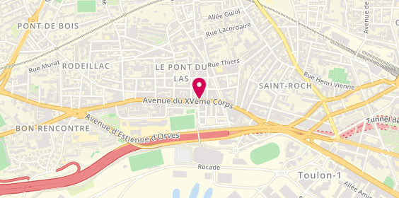 Plan de Bijouterie Lo Faso, 286 avenue du 15e Corps, 83200 Toulon