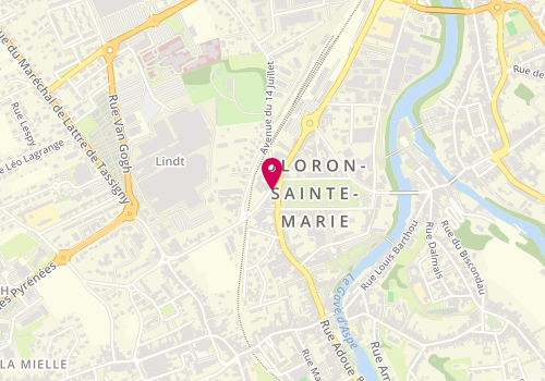 Plan de BAYCE Christian, 65 Rue Carrerot, 64400 Oloron-Sainte-Marie