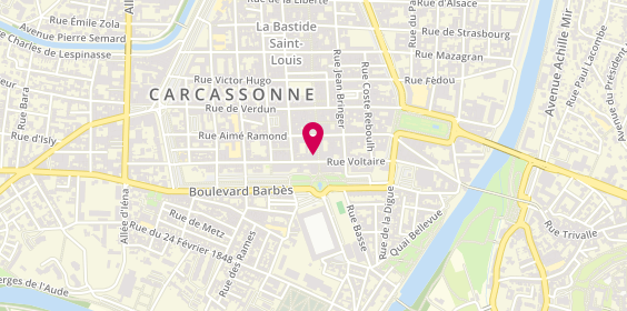 Plan de Bijouterie Louis Albert, LA Tendance, 11 Rue Courtejaire, 11000 Carcassonne