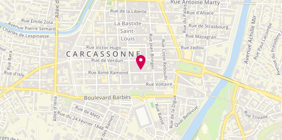 Plan de Antoine Dodel, 12 Rue Courtejaire, 11000 Carcassonne