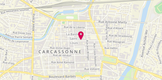 Plan de Bijouterie JAUNEAU, 20 Rue Georges Clemenceau, 11000 Carcassonne