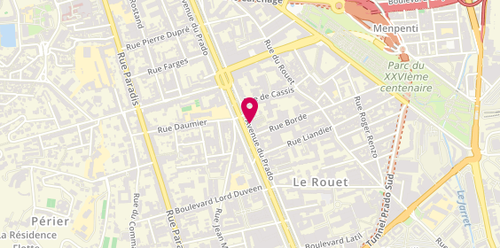 Plan de L'Échoppe d'Or, 165 avenue du Prado Acceuil, 8 Ém Étage, 13008 Marseille