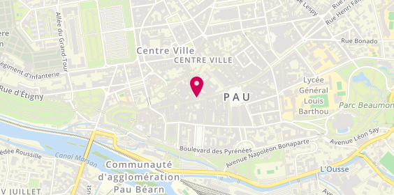 Plan de Petit Bonheur d'Argent, 14 Rue Maréchal Joffre, 64000 Pau