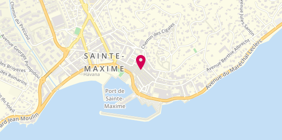 Plan de Komodorama, 1 Rue Hoche, 83120 Sainte-Maxime