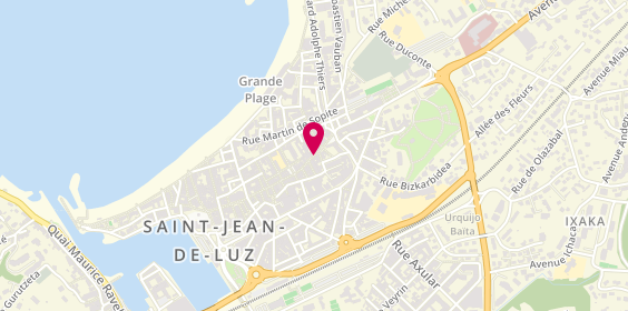 Plan de ACHAT OR HARCAUT BIJOUTERIE Saint jean de luz, 76 Rue Léon Gambetta, 64500 Saint-Jean-de-Luz