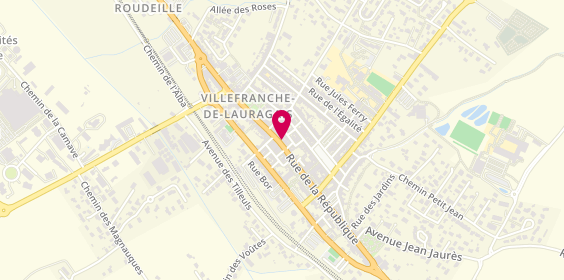 Plan de Biiouterie Roucaries, 100 Rue de la République, 31290 Villefranche-de-Lauragais