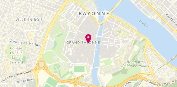 Plan de ACHAT OR HARCAUT BIJOUTERIE Bayonne, 13 Rue de la Salie, 64100 Bayonne