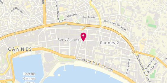 Plan de Swarovski, 74 Rue d'Antibes, 06400 Cannes