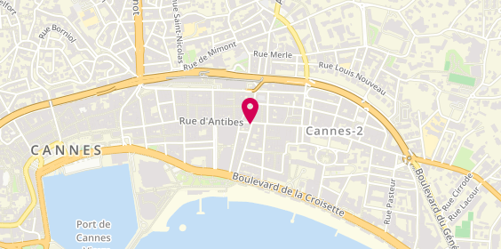 Plan de DJULA - Cannes, 70 Rue d'Antibes, 06400 Cannes