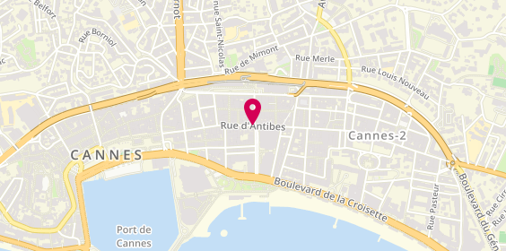 Plan de TAG Heuer, 54 Rue d'Antibes, 06400 Cannes