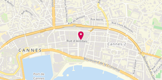 Plan de Pandora, 57 Rue d'Antibes, 06400 Cannes