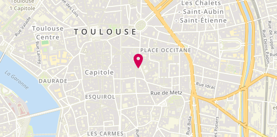 Plan de Les Gouttes 21 Grammes, 10 place Saint-Georges, 31000 Toulouse