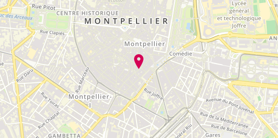 Plan de MIAW Bijoux Créateurs Français, 21 Grand Rue Jean Moulin, 34000 Montpellier