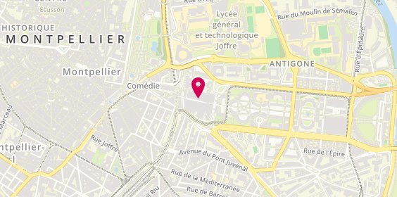 Plan de Louis Pion, 1 Rue des Pertuisanes C. Commercial le Polygone - 2ème Étage, 34000 Montpellier
