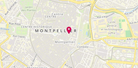 Plan de Atelier des Momtres, 10 Rue de la Monnaie, 34000 Montpellier