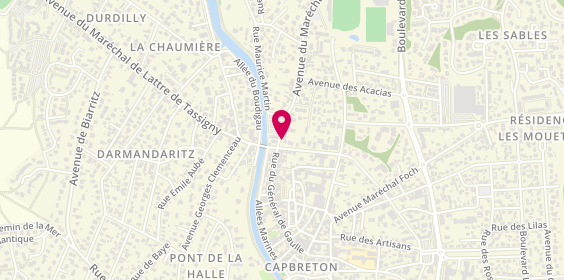 Plan de Comptoir Or France - Achat d'Or - Capbreton, 4 avenue du Maréchal Leclerc, 40130 Capbreton
