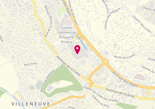 Plan de Histoire d'Or, Centre Commercial Polygone Riviera
119 avenue des Alpes, 06800 Cagnes-sur-Mer