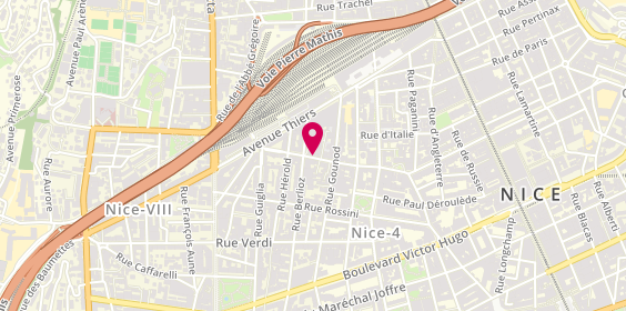 Plan de Bijouterie Falusi, 38 avenue Georges Clemenceau, 06000 Nice