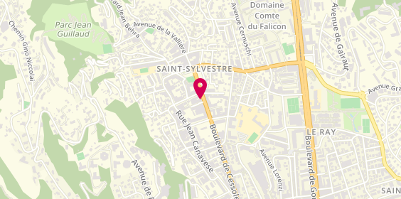 Plan de LOUBETTE Marcel, 145 Boulevard de Cessole, 06100 Nice
