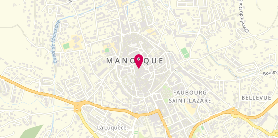 Plan de 100% Bijoux et Accessoires, 56 Rue Grande, 04100 Manosque