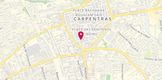 Plan de Bijouterie Joaillerie Gemma Divina, Carpentras, 100 Rue de la République, 84200 Carpentras