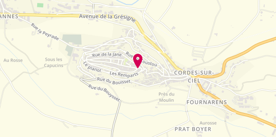 Plan de DELAUME Patrick, 8 Grand Rue Raimond Vii, 81170 Cordes-sur-Ciel