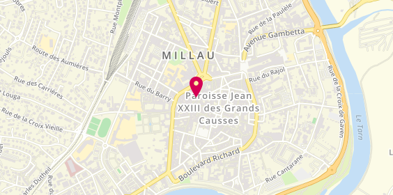 Plan de Merviel Jean-Luc, 2 Rue Peyssière, 12100 Millau