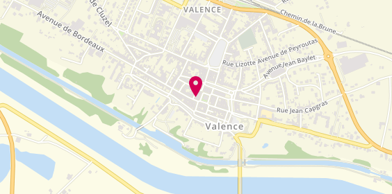 Plan de Bijouterie Martin, 4 Rue de la République, 82400 Valence D'agen