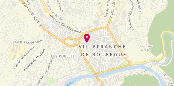 Plan de Sb Créations, 35 Rue Marcellin Fabre, 12200 Villefranche-de-Rouergue