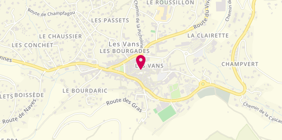 Plan de Archipel, 2 place du Marche, 07140 Les Vans