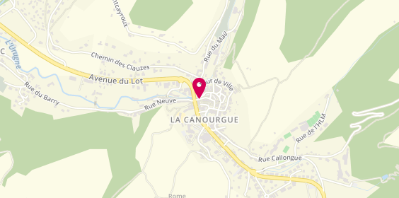 Plan de Bijouterie Albouy, Rue de la Ville, 48500 La Canourgue