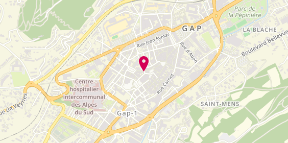 Plan de Shimshal, Place Gavotte, 25 Ter Rue du Mazel, 05000 Gap