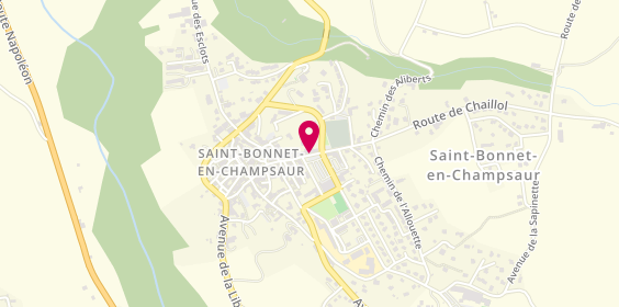 Plan de Atelier de Bijouterie Abonnenc, 25 Rue de Chaillol, 05500 Saint-Bonnet-en-Champsaur