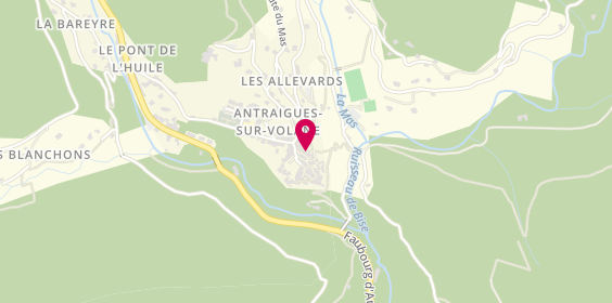 Plan de Chemin de la Soie, Le Chemin de la Soie Place de la Resistance, 07530 Vallées-d'Antraigues-Asperjoc