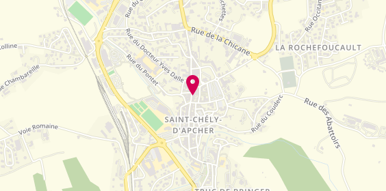 Plan de Bijouterie Boucharenc Saint-Chely-d'Apcher, 100 Rue Théophile Roussel, 48200 Saint-Chély-d'Apcher