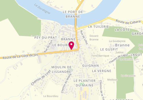 Plan de BMS (Bijoux Montres et Services), 75 Rue Emmanuel Roy, 33420 Branne