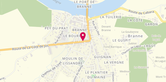 Plan de BMS (Bijoux Montres et Services), 75 Rue Emmanuel Roy, 33420 Branne
