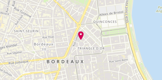 Plan de Le Comptoir NATIONAL de l'Or, 8 Rue Jean Jacques Rousseau, 33000 Bordeaux
