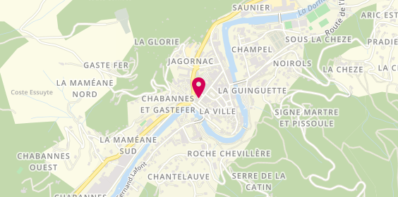 Plan de Aloe Bijoux, 21 Rue de la République, 07160 Le Cheylard