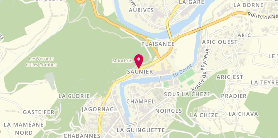 Plan de Bijoux Gl et Altesse, 6 avenue de Saunier, 07160 Le Cheylard
