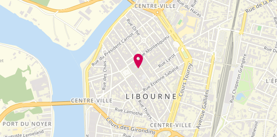 Plan de Bijouterie Dabonneville, 11 Rue Gambetta, 33500 Libourne