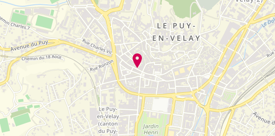 Plan de La Pierrerie d'Auvergne, 16 Rue Pannessac, 43000 Le Puy-en-Velay