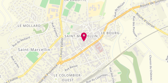 Plan de Horlogerie Bijouterie G. Follut, 38 Grande Rue, 38160 Saint-Marcellin