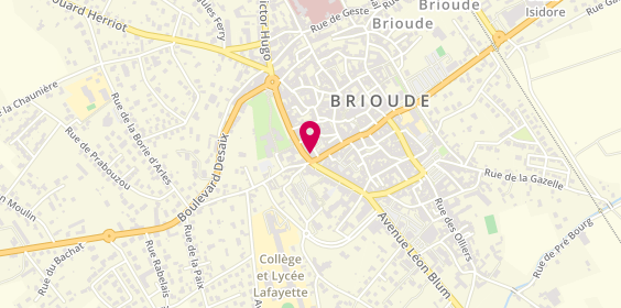 Plan de Le Temps Precieux Brioude, 10 Boulevard Vercingétorix, 43100 Brioude