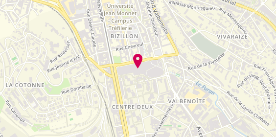 Plan de Cleor, Centre Commercial Centre 2 
Rue des Docteurs Charcot, 42100 Saint-Étienne