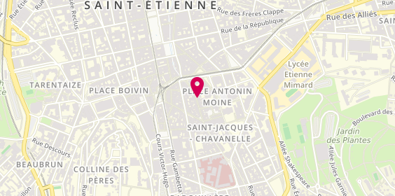 Plan de Access'Aury, 19 Rue des Martyrs de Vingré, 42000 Saint-Étienne
