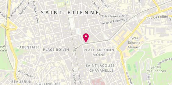 Plan de Rulliere Bernard, 3 avenue de la Libération, 42000 Saint-Étienne
